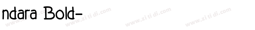 ndara Bold字体转换